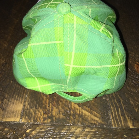 Kermit Frog Muppets Kids Green Plaid Baseball Cap - Picture 2 of 7